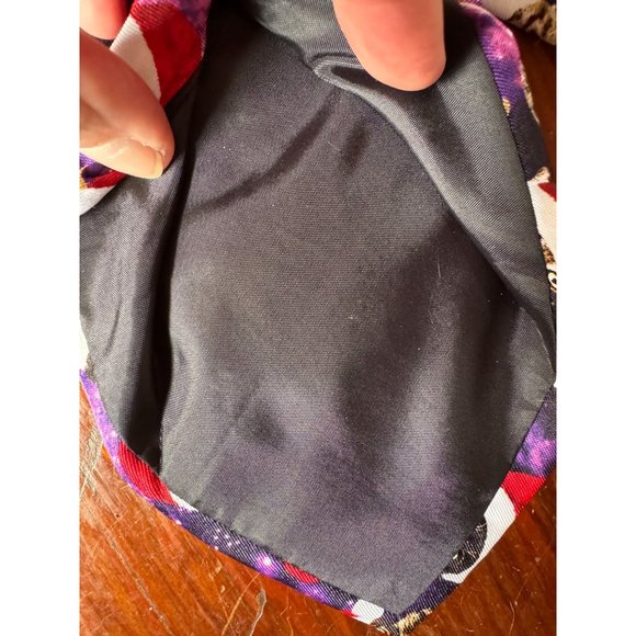 Knotty and Nice Holiday Space Cats Tie OS Purple, red Christmas Cats Space Pol - Picture 6 of 16